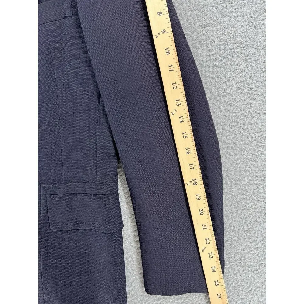 Hart Schaffner Marx‎ Blazer 40R Jack Nicklaus Sports Coat Blue Knit Emblem READ
